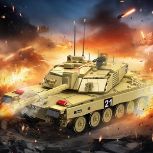 Czołg Challenger 2 RC Zdalnie Sterowany Model 1129 Klocki