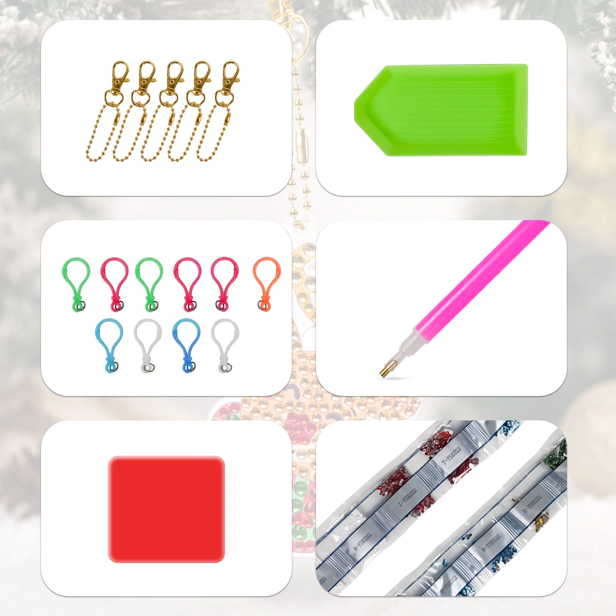 La Manuli Haft Diamentowy dla Dzieci - Świąteczny Zestaw Diamond Painting DP01