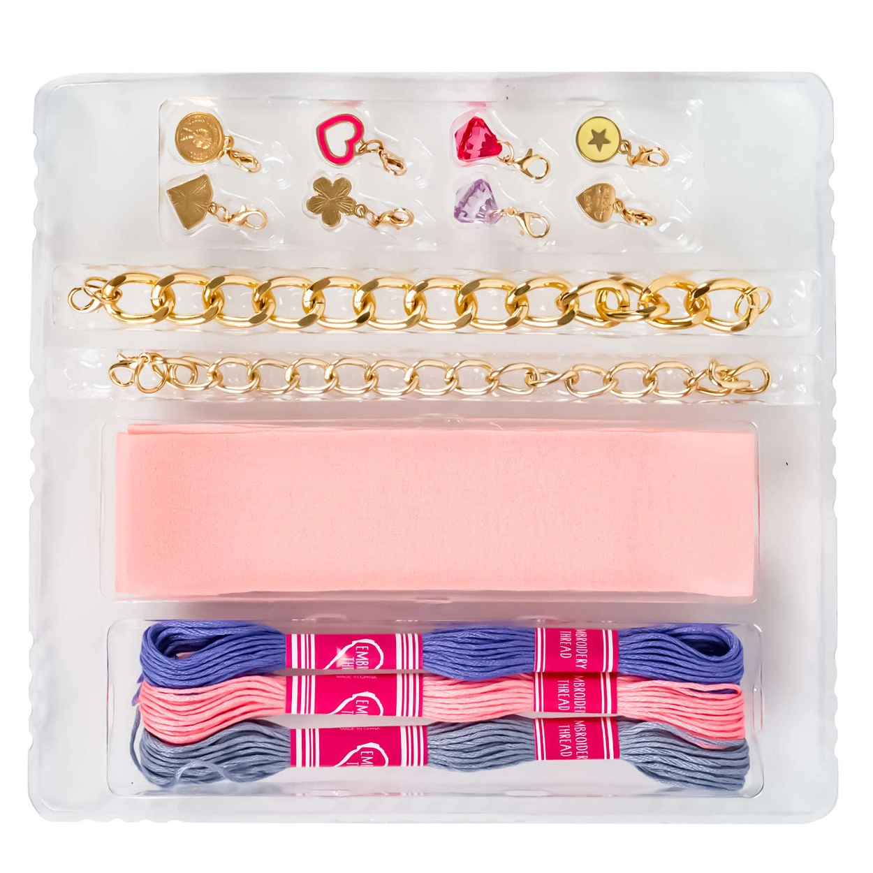 Zestaw do Robienia Bransoletek z Tkaniny Akcesoria