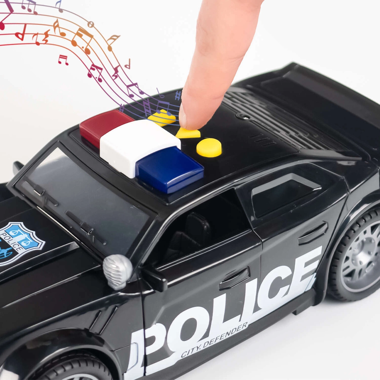 Auto Policyjne Zabawka Czarne 666-12Q w skali 1:14