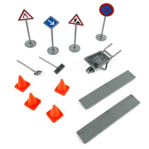 Pojazd Wywrotka Zabawka dla Dzieci Roboty Drogowe Znaki Akcesoria