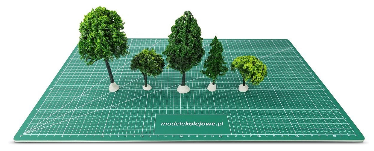 Krzew na makiete diorame H0 60mm x 10 SZTUK