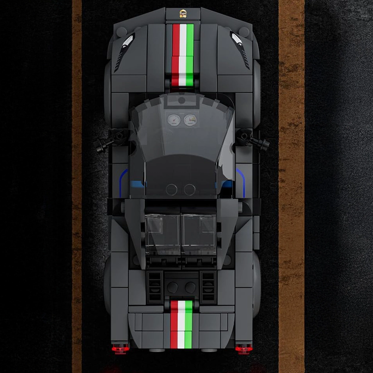 Włoski Supersamochód – Kompaktowy Styl w 358 Elementach