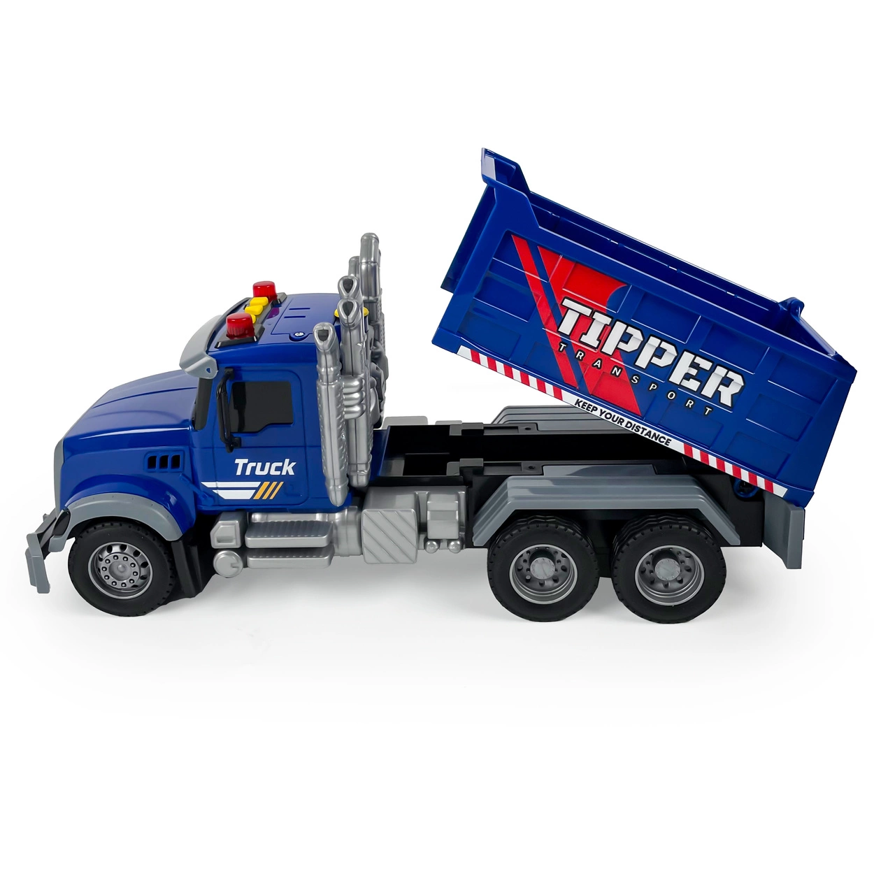 Duży Samochód Wywrotka z EFEKTAMI Dźwięki Światła Dym Ciężarówka Z NAPĘDEM