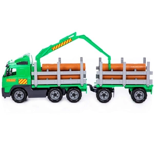 "Volvo", samochód do przewozu dłużycy z przyczepą (pudełko, 9500)