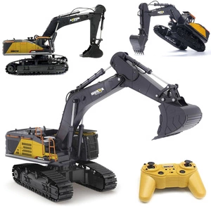 Duża Zdalnie Sterowana Koparka Gąsienicowa RC 1592 Metal