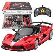 Zdalnie sterowany samochód Ferrari FXXK model do złożenia Rastar 96900 R/C 1:18