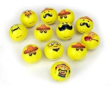 PIŁKI PIŁECZKI ANTYSTRESOWE MIĘKKIE SMILE BUŹKA