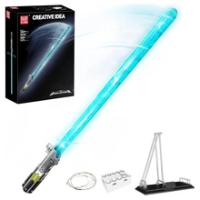 Niebieski Miecz Świetlny – Świecący Model Kolekcjonerski z 1089 Elementów