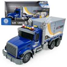 Duża Ciężarówka Kontenerowa Interaktywna z Napędem Dźwięki Światła Dym 1:10