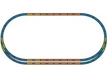 Komplet nasypów pod tory A + E PIKO 55367