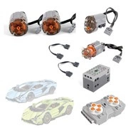 Zestaw silników 13056SD do Mould King 13056S 13057S